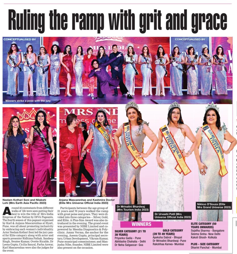 Diva Pageants – The exclusive Coverage of our MRS INDIA – Empress of the Nation 2023 (Season 4) showcasing the extraordinary journey of our Winners and International Queens